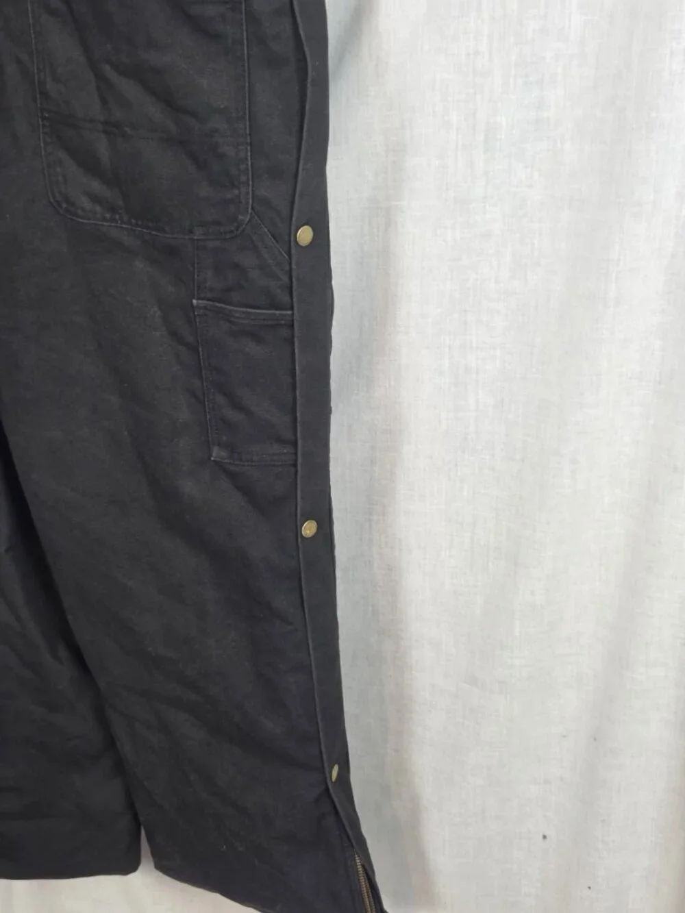Real Ranch Insulated Coveralls Bib Overalls Quilted Men's L Unisex Work Farm